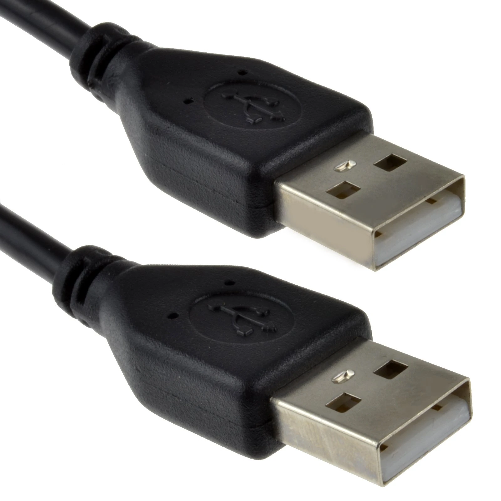 kenable USB 2.0 24AWG A to A Male to Male High-Speed BLACK Cable 1.2m [1.2 metres]