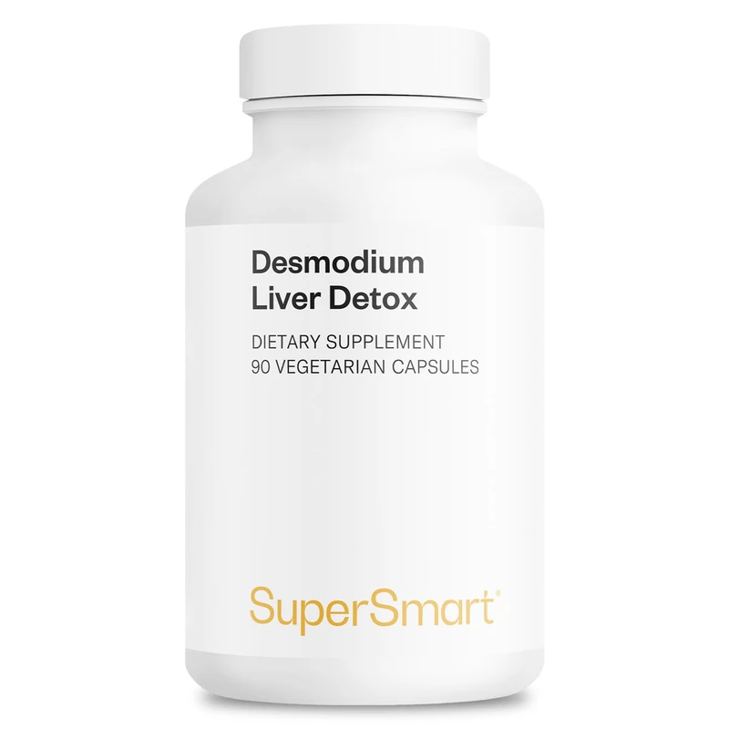 SuperSmart - Desmodium Liver Detox - Desmodium adscendens Leaf Extract - Supports Liver Health - 90 Capsules | Non-GMO