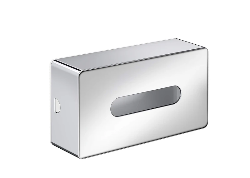 Emco Loft 55700100 Toilet Tissue Box (Colour Chrome, Length 251 mm, Tissue Box for Bathroom Wall Mount) Normal