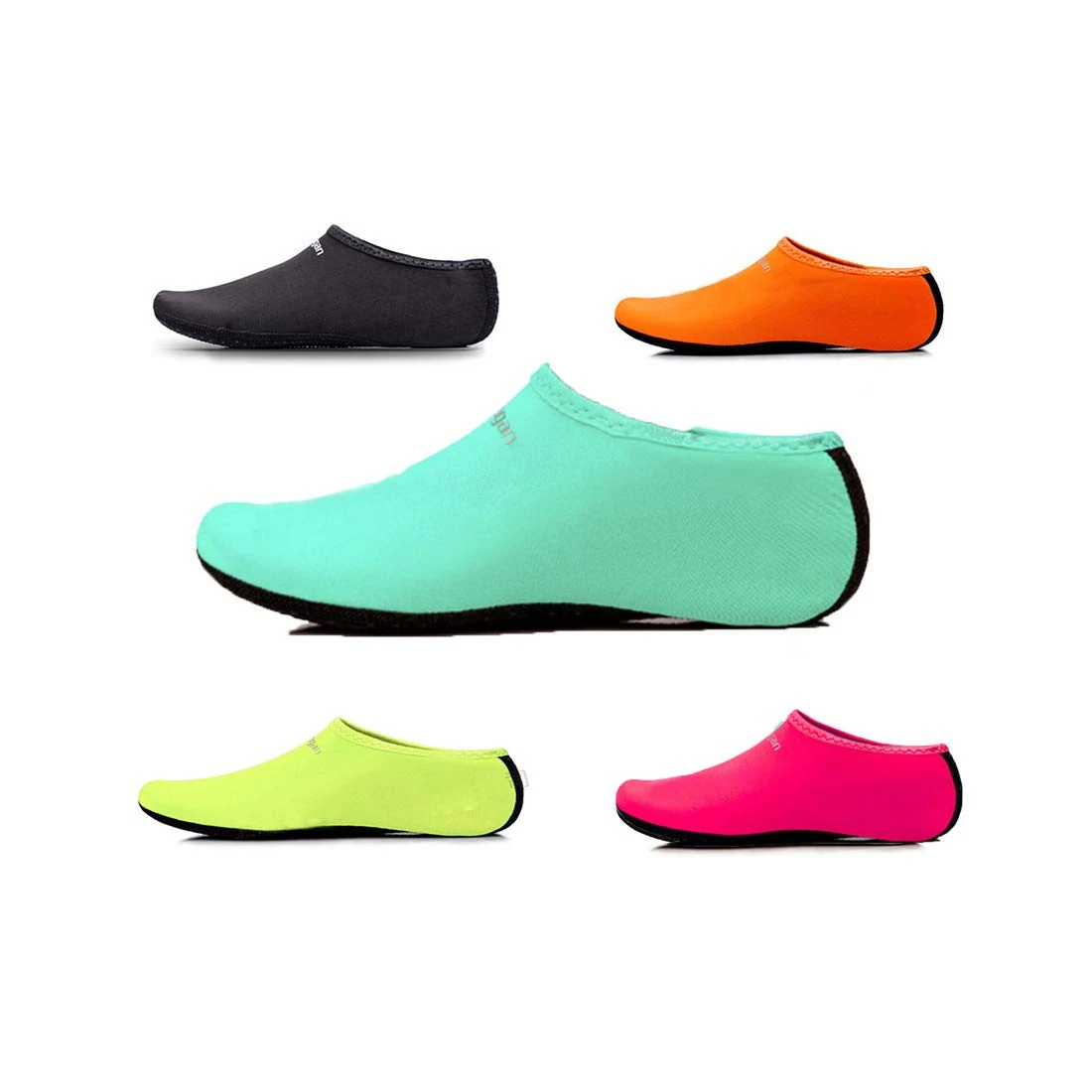 Uncle Paul Water Socks - Blue Kids Indoor Sock Barefoot Beach Surf Diving Pool Yoga Socks for Boy Girl XXXSmall EU 26-27