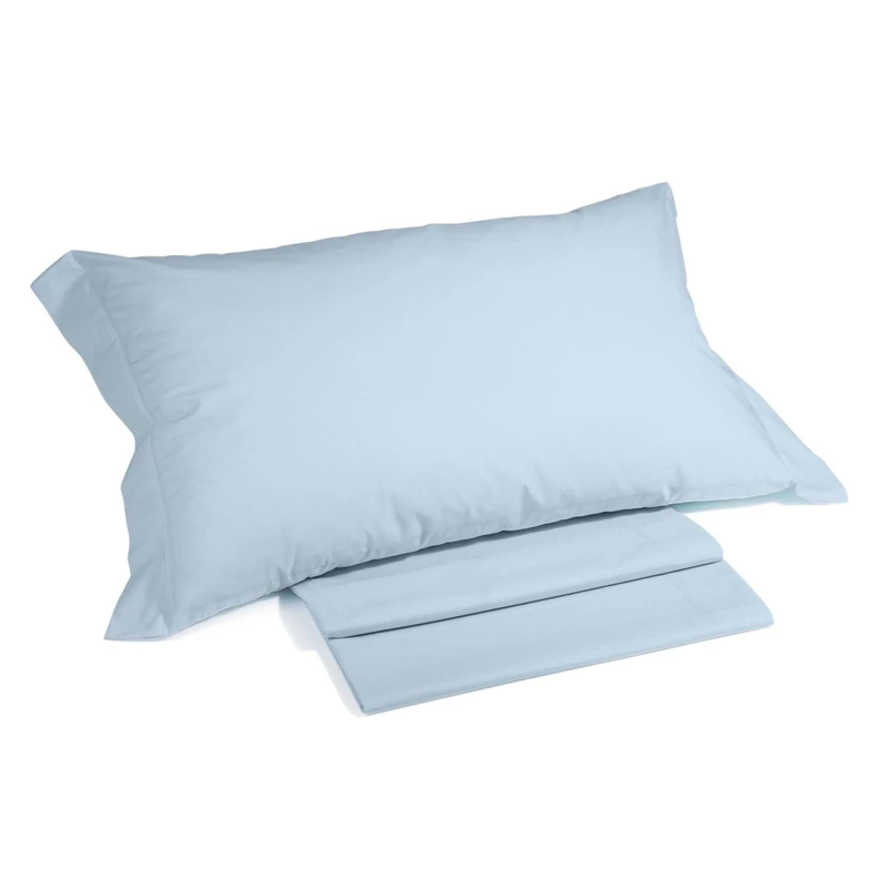 Caleffi - Plain Cotton Bedding Set Plain Blue
