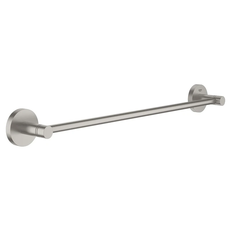 GROHE Essentials Towel Rail (450mm) German Engineered, Metal In Stainless Steel-Look and with Concealed Fastening 40688DC1