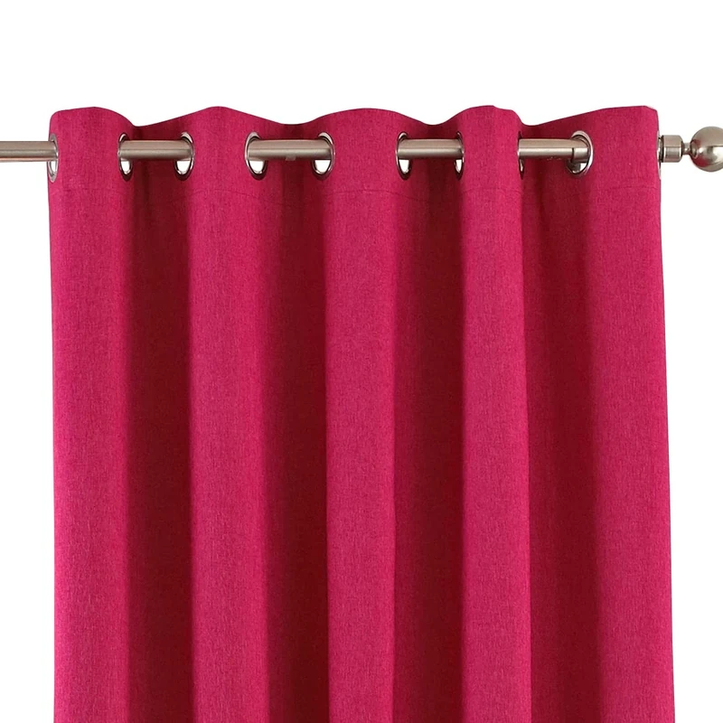 Riva Home Guaranteed Blackout Thermal Eclipse Eyelet Curtains, Pink, 90" x 54" (229 x 137 cm)