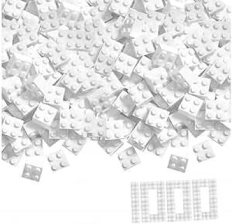 Simba 104114119 "Blox 4-Stud White Building Blocks Set (1000-Piece)