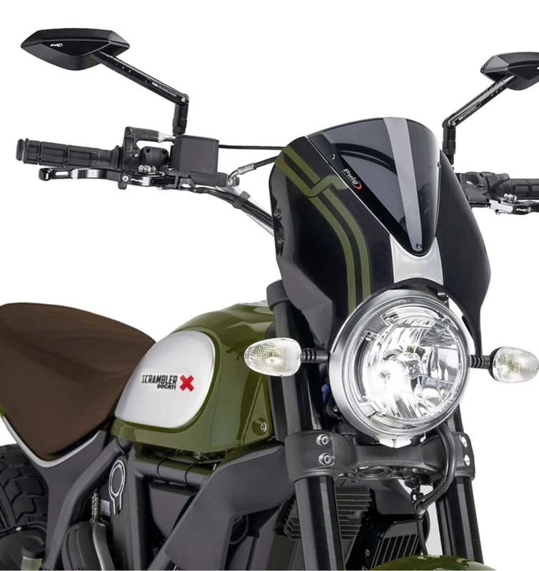 Puig Retrovision 7652F Icon/Classic/Full Throttle 15', Ducati Scrambler Sixty2 16'-19'