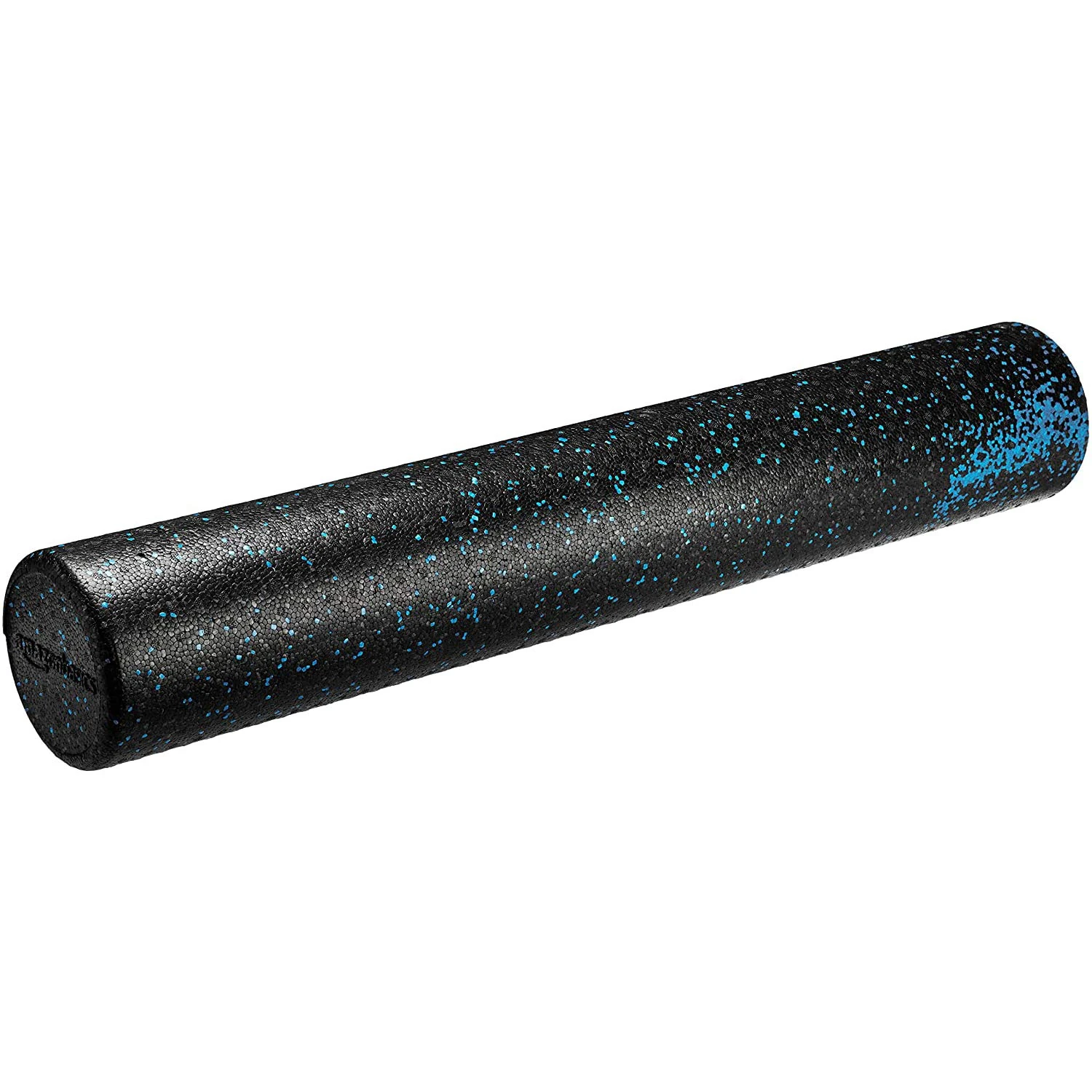 Amazon Basics High-Density Blue Speckled Round Foam Roller - 90cm