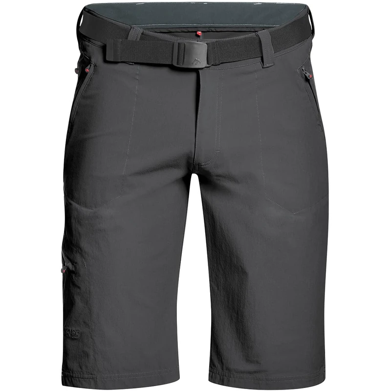 maier sports Nil Bermuda, Men's Short Hiking Trousers, Water-Repellent Bermuda Shorts for Trekking and Hiking, PFC-Free, mSTRETCH pro 4 & dryprotec Black