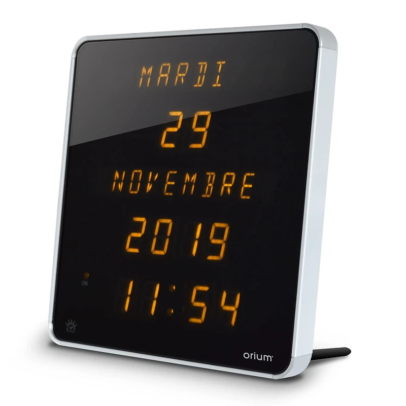 Orium 11101 Clock DST Yellow Aluminium 28 x 2.5 x 28 cm