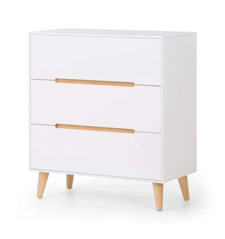 Julian Bowen Alicia 3 Drawer Chest, White