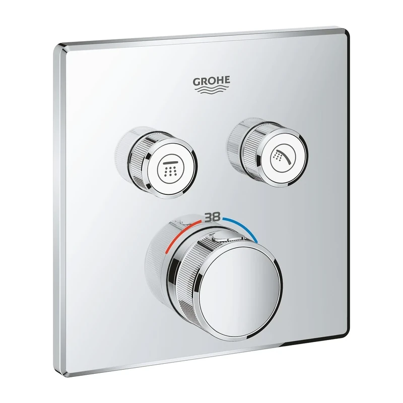 GROHE Grohtherm SmartControl Square Thermostat - Chrome 29124000