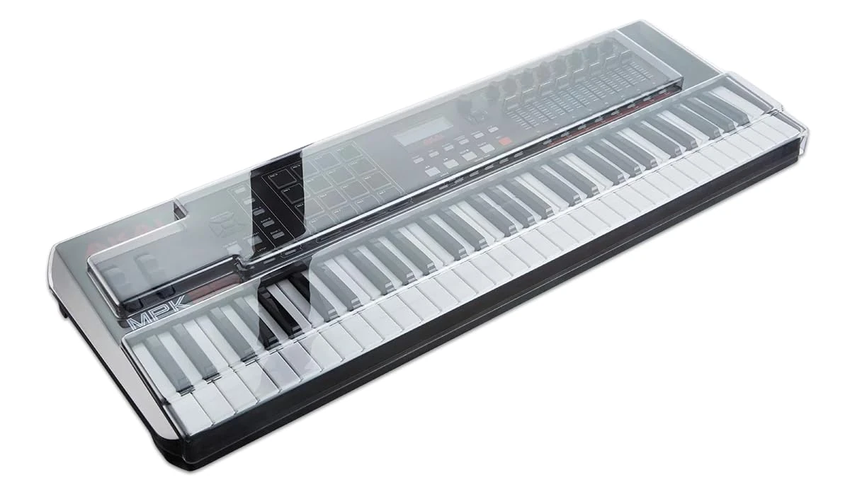 Decksaver Cover for Akai MPK 261 - Super-Durable Polycarbonate Protective lid in Smoked Clear Colour, Made in The UK - The Producers' Choice for Unbeatable Protection