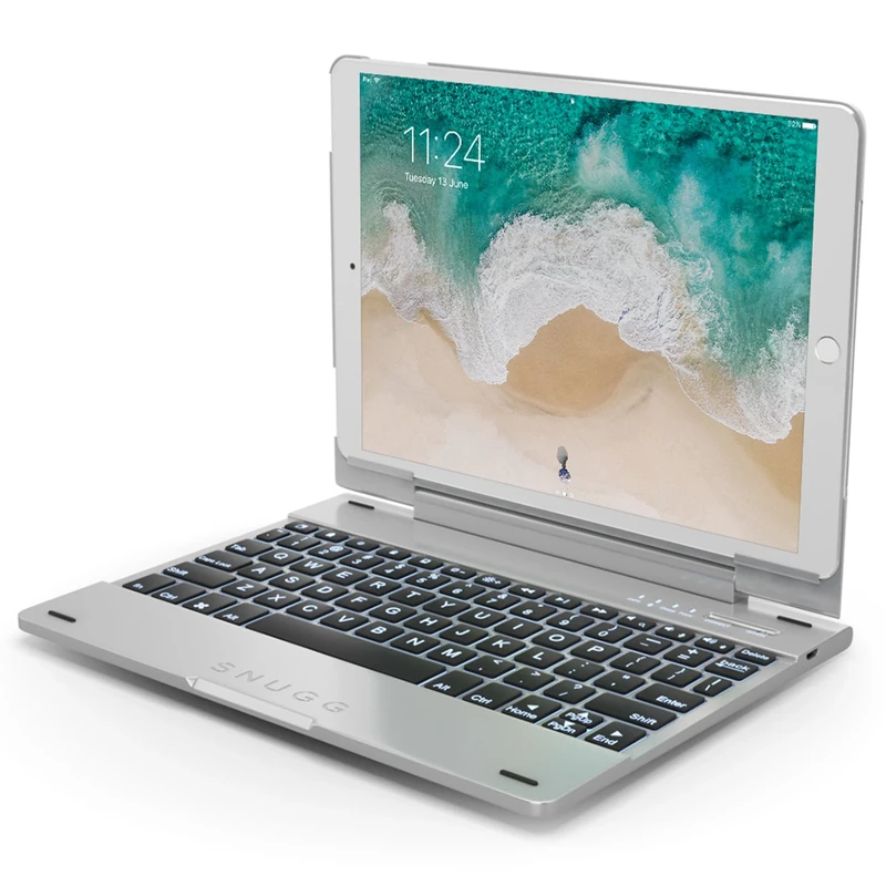 The Snugg B072JMDFGJ Keyboard and Folio case for Apple 10.5 iPad Pro - Silver