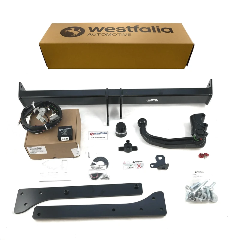 Westfalia Detachable Towbar for Ford Kuga (Year 04/2013-06/2019) - Includes 13-pin Vehicle-specific Wiring Kit