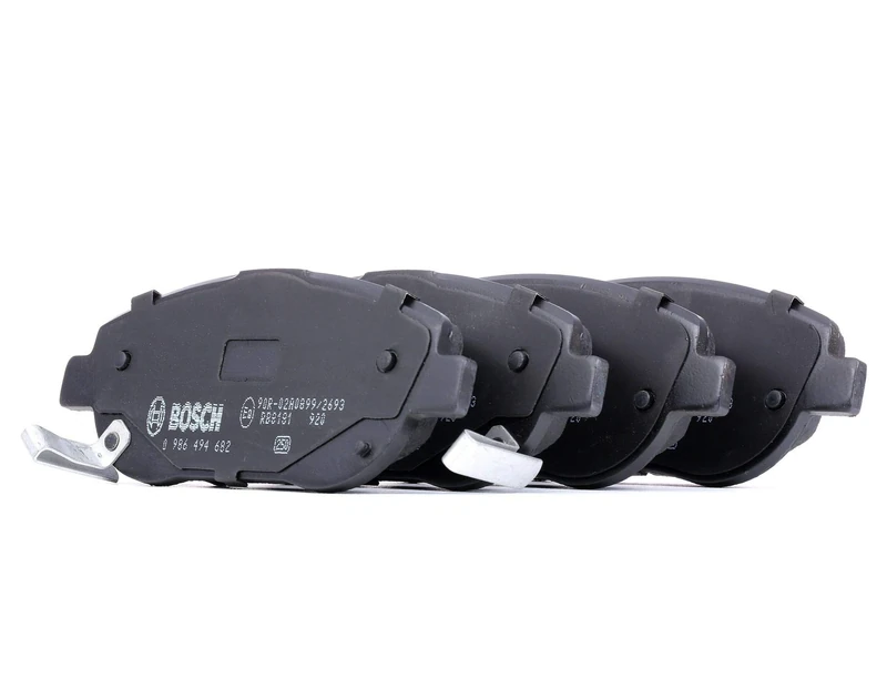 Bosch BP1677 - Brake Pads Car Front Axle - Bosch Quality - Reduced Noise and Dust - ECE-R90 Certified - Copper-Free - 1 Set of 4 Pads