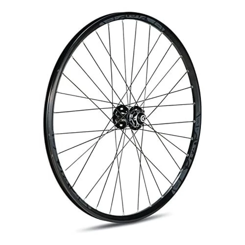 Gurpil 64020 Black 27.5 front wheel with bearings.