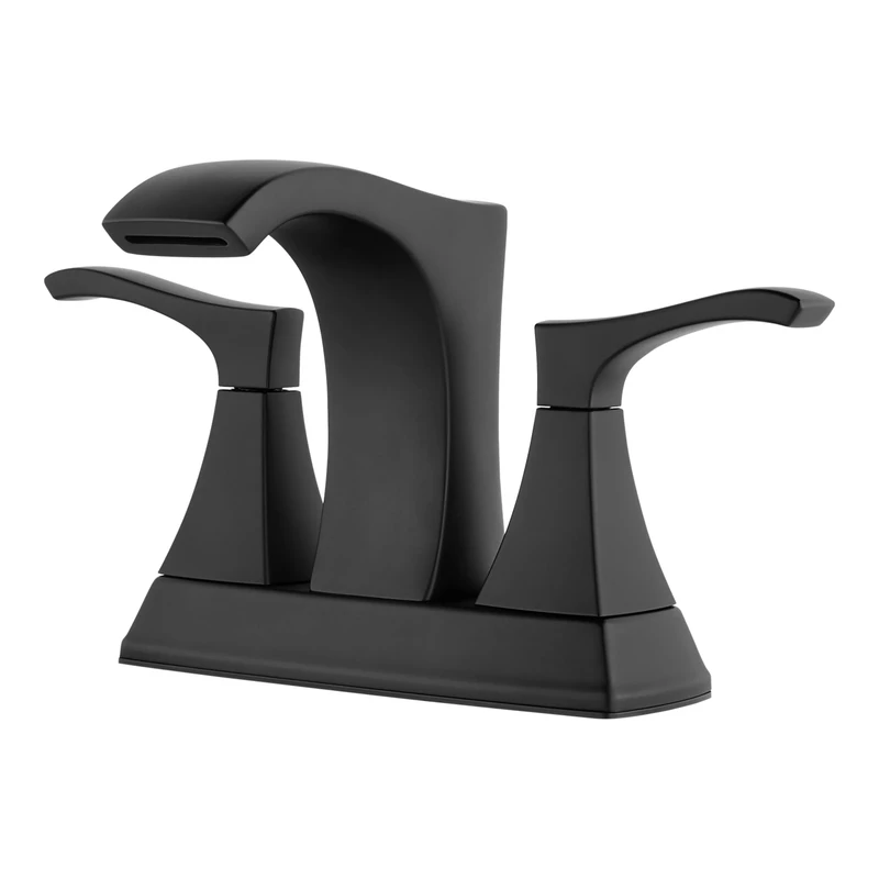 Pfister LF-048-VNBB Venturi 4 in. Centerset 2-Handle Bathroom Faucet Matte Black