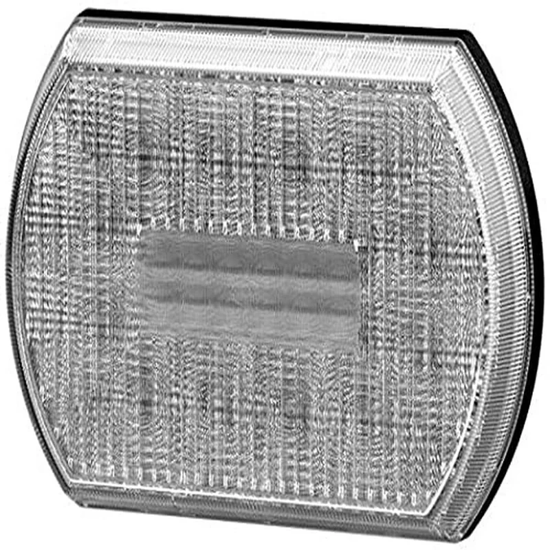 HELLA 2BA 013 330-011 Direction Indicator - Shapeline Tech - LED - 24/12V - Bolted/Fitting - Lens Colour: Crystal clear - Plug: AMP - 2-pin connector - Left Front/Right Front
