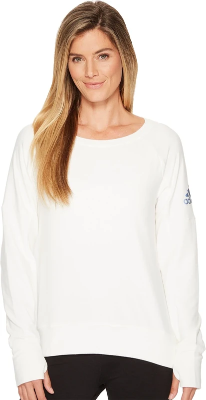 adidas Women's Performer Long Sleeve Cover-Up White/White Medium