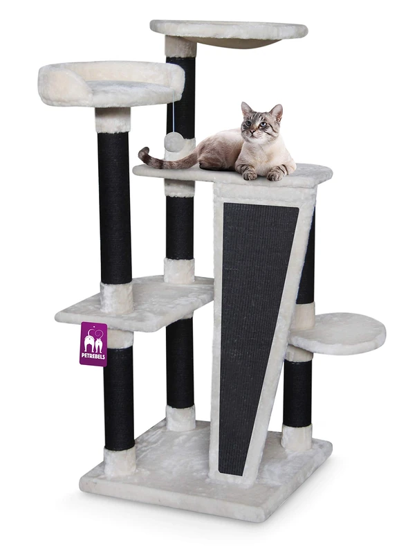 PetRebels Cat tree Kings & Queens Alexander 129 royal cream