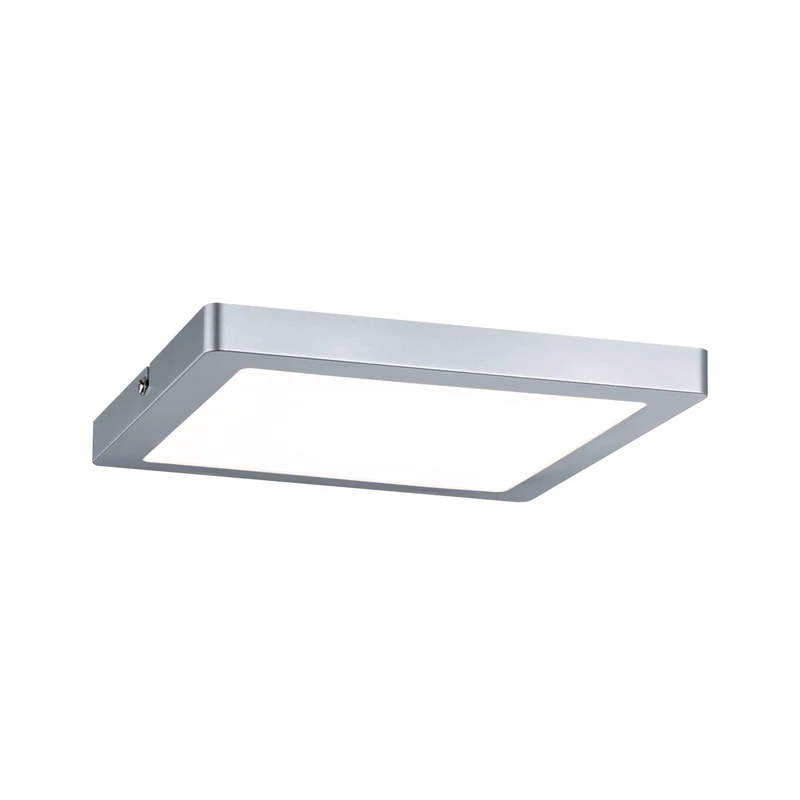Paulmann 70866 LED Atria mounting Panel Rectangular Ceiling luminaire 20W Light 2700K Warm White Chrome matt dimmable for Wall and Ceiling mounting