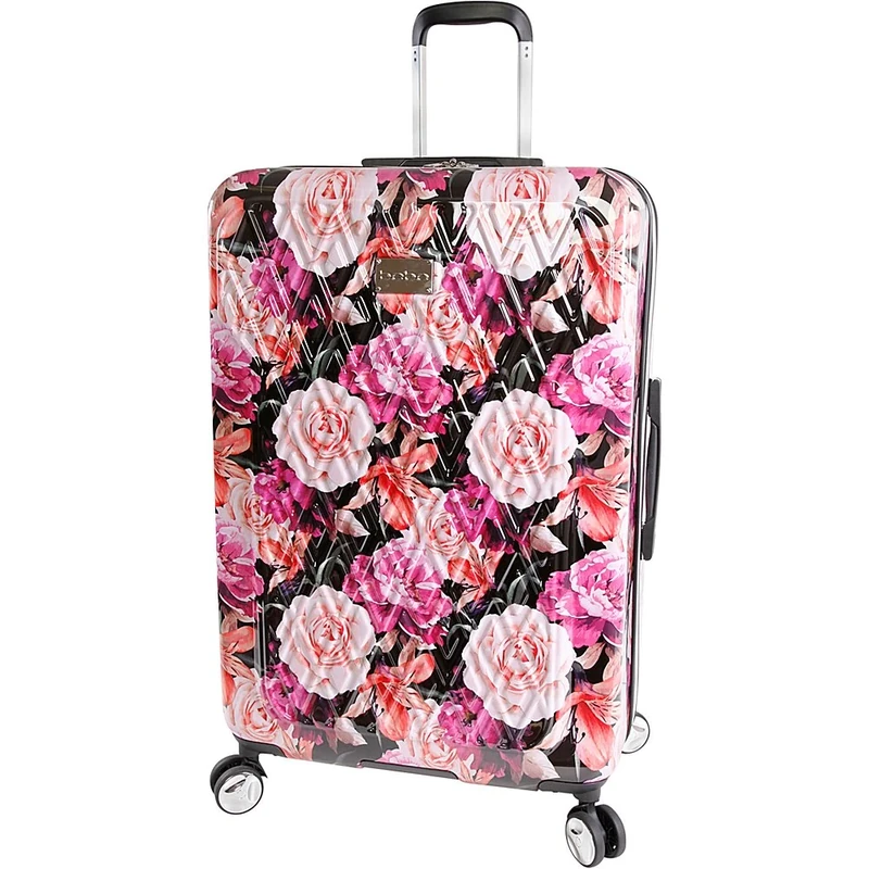Bebe Women's Luggage Marie 29" Hardside Check in Spinner, Black Floral Print, One Size, Luggage Marie 29" Hardside Check in Spinner