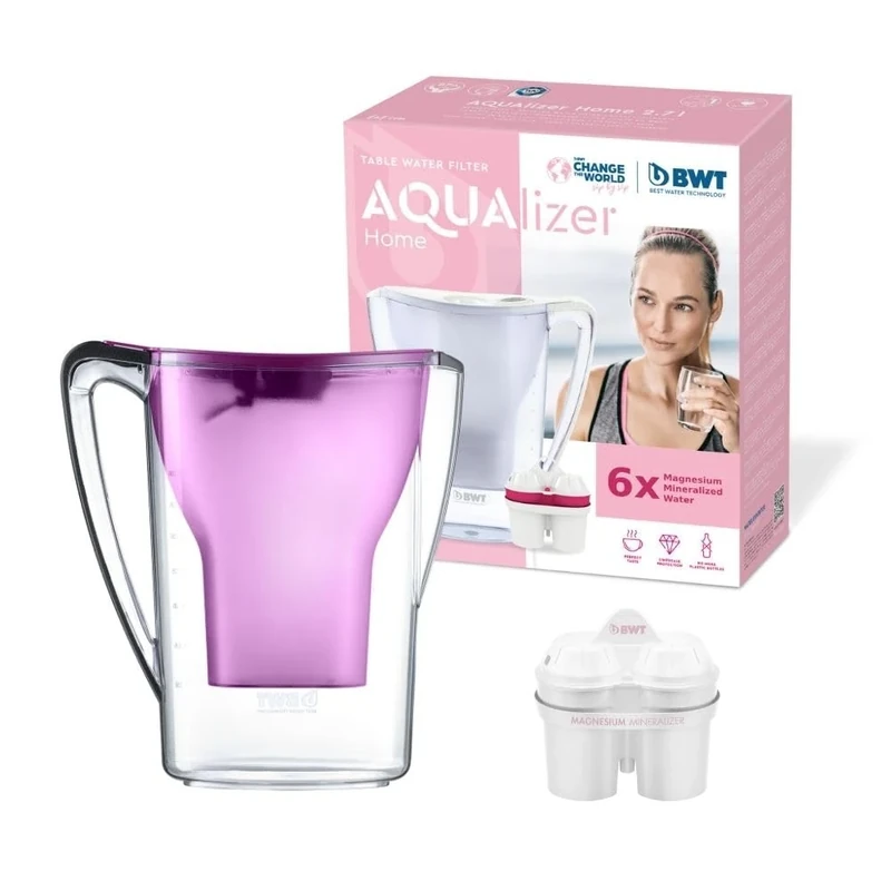 BWT Polymer Plastic Water Filter with Filter Set 6/12, dark purple, 12 (EU)