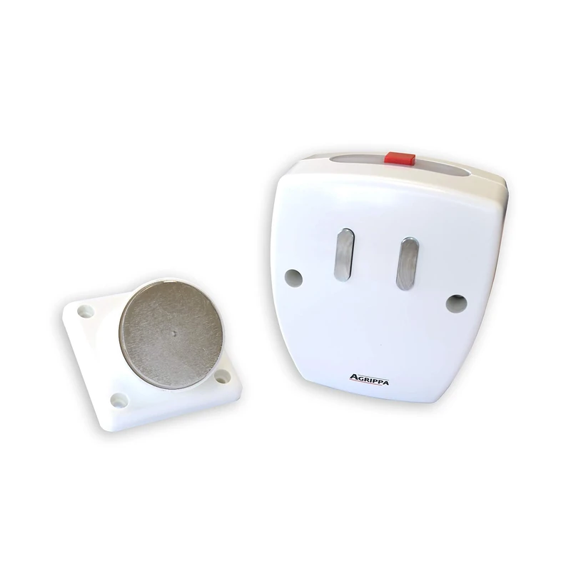Agrippa Acoustic Battery Operated Fire Door Holder - White