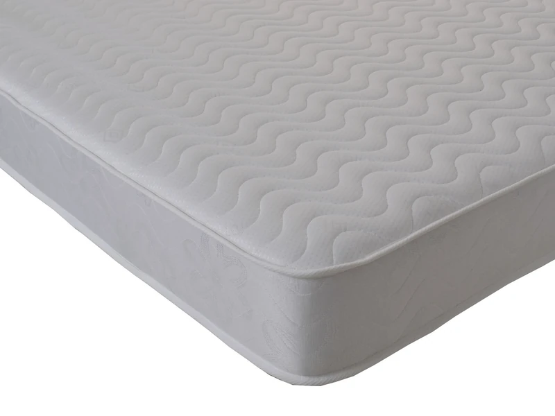 Starlight Beds 4ft6 Double Mattress –Wave Design Memory Foam & Spring Mattress, White, Soft. (135cm x 190cm / 4ft6 x 6ft3)