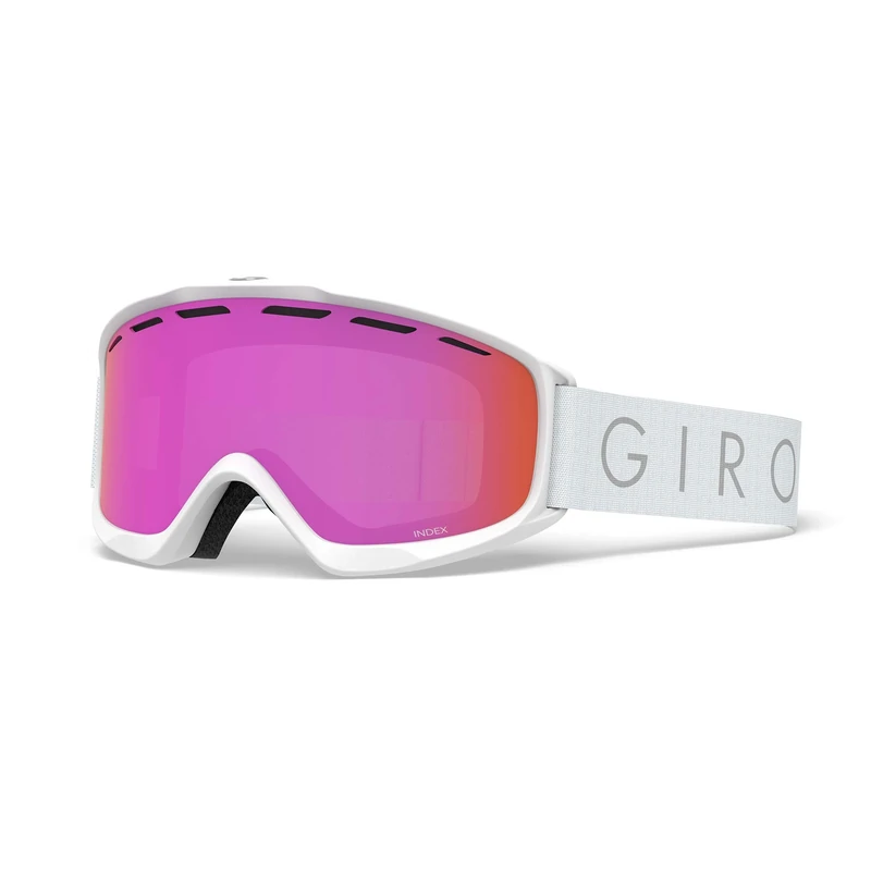 Giro Girrj Index Otg Snow Goggles - White Core Light - Amber Pink Lens, Medium F