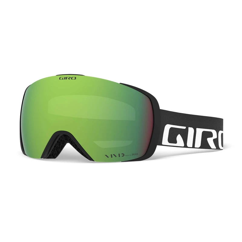Giro GIRRJ Contact Snow Goggles - Black Wordmark - Vivid Emerald & Vivid Infrared Lenses, Large Frame