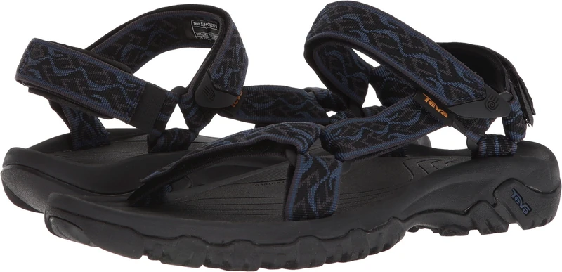 Teva Men's Hurricane 4 Sandal, Wavy Trail Navy, 12 UK