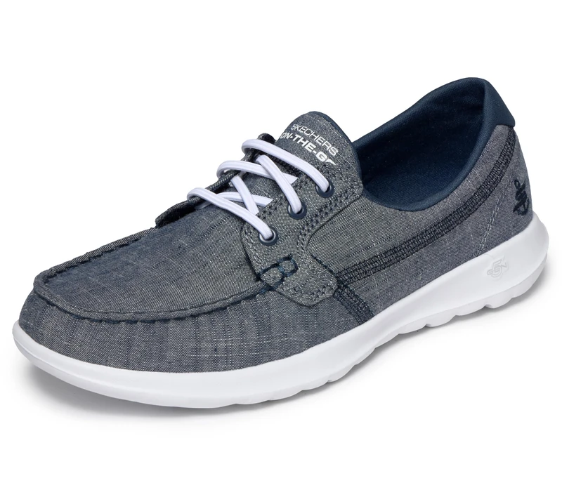 Skechers Women's 15433 Boat Shoes, Blue (Navy), 6.5 UK