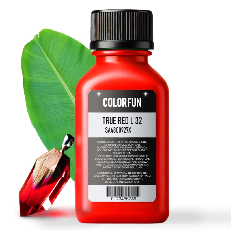 ResinPro Brilliant Red Epoxy Resin Dye - 25ml Liquid Pigment - Image 1