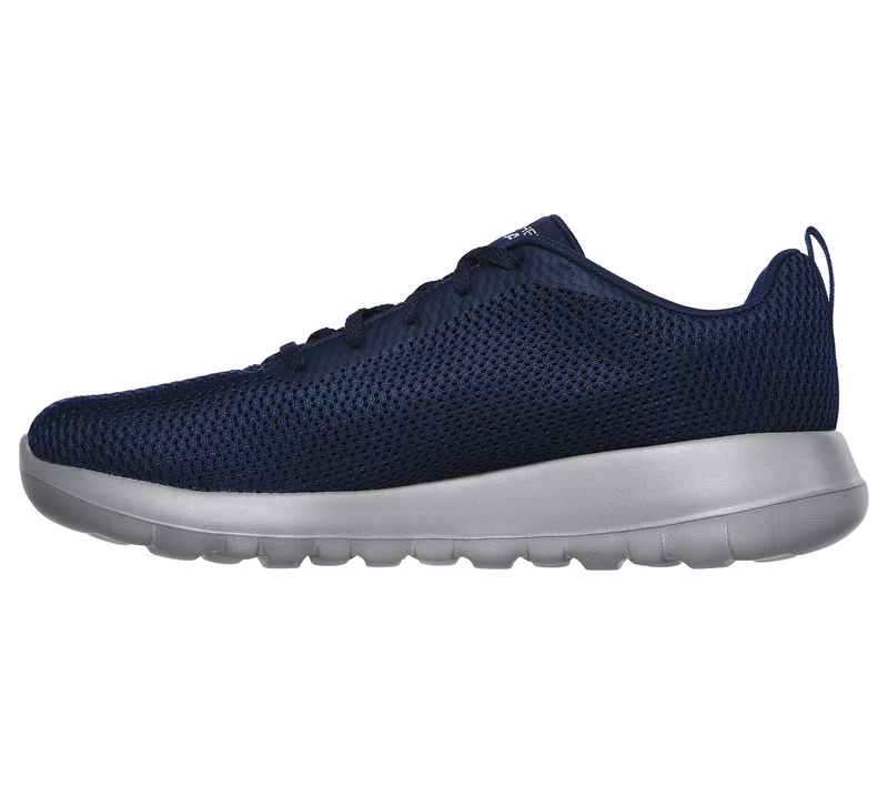 Skechers Mens Go Walk Max Effort Trainers, Navy Textile Gray Trim, 10 UK
