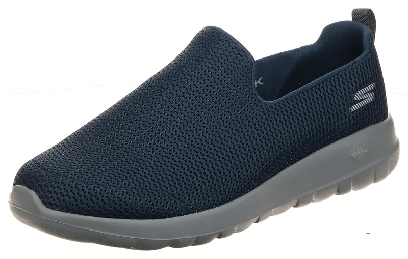Skechers Men's Go Walk Max Sneaker, Navy Grey, 8.5 UK