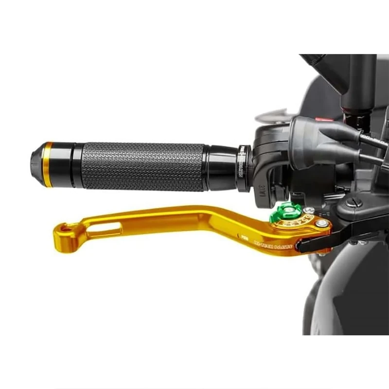 Puig 170OV 2.0 Unfoldable Brake Lever with Green Selector, Gold