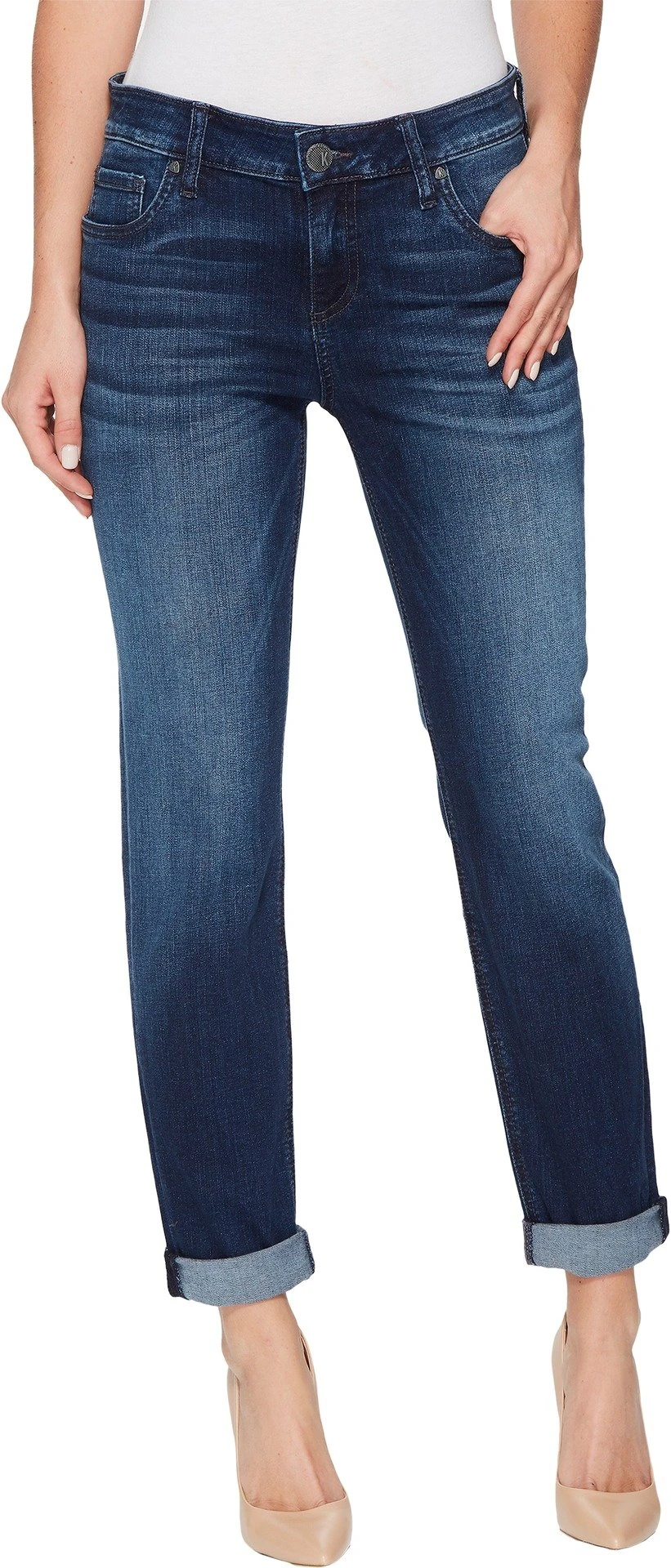 KUT from the Kloth Womens Catherine Slouchy Boyfriend In Invigorated w/EURO Base Wash