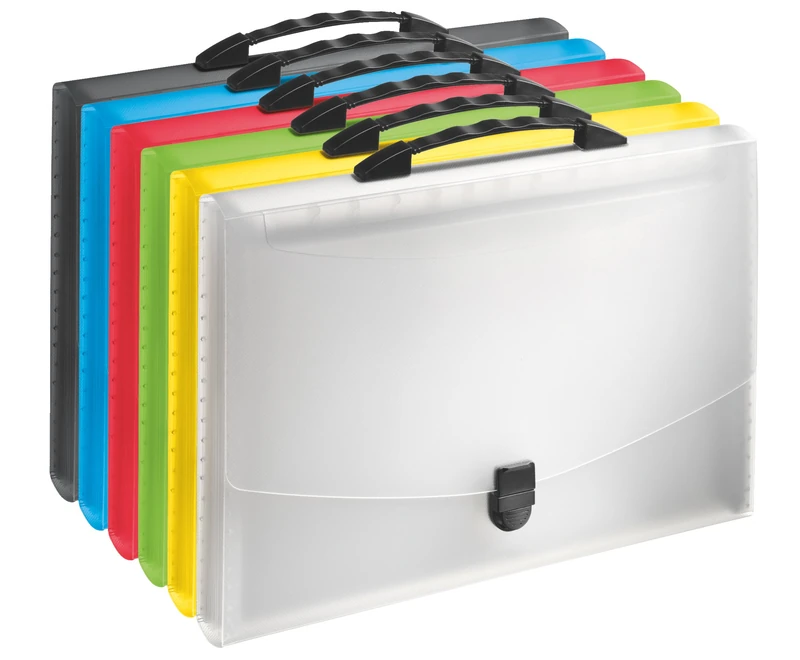 Esselte Vivida Translucent Gusset 624028 Valisettes 6 Assorted - Image 1