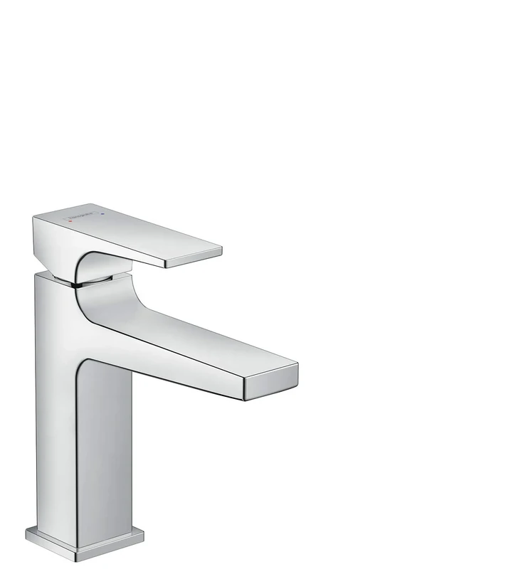 hansgrohe Metropol Basin Tap 110 with Lever Handle, Push-Open Waste, chrome
