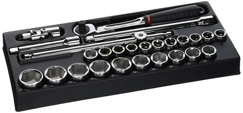 FACOM MOD.SL161-46 1/2" Metric 6-Point Sockets Module, 175 mm Length