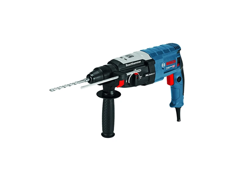 Bosch Professional Corded Rotary Hammer Drill with SDS Plus GBH 2-28 (240V, 880W, incl. Auxiliary Handle, Depth Stop 210 mm, Machine Cloth, L-BOXX 136)