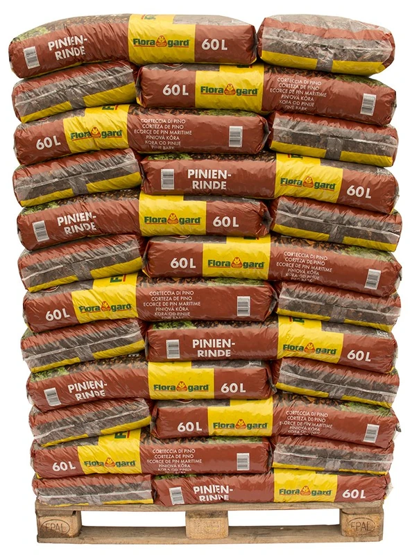 Floragard Mulch, Pine Bark 25-40 mm 39x60 120X80X190 cm L, Colour: Earth, 108793 - Image 1