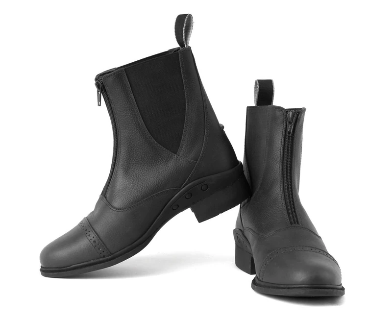Rhinegold Elite Detroit Zip Paddock Boot-6 (39)-Black - Image 1