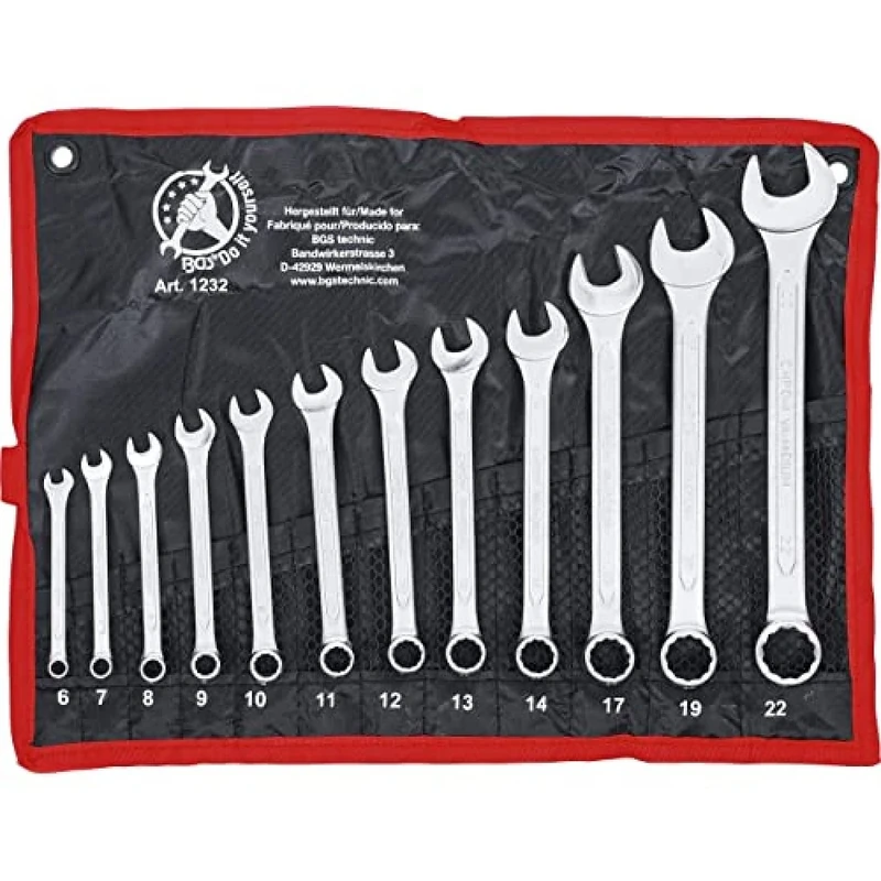 BGS Diy 1232 | Combination Spanner Set | 6 - 22 mm | 12 pcs.