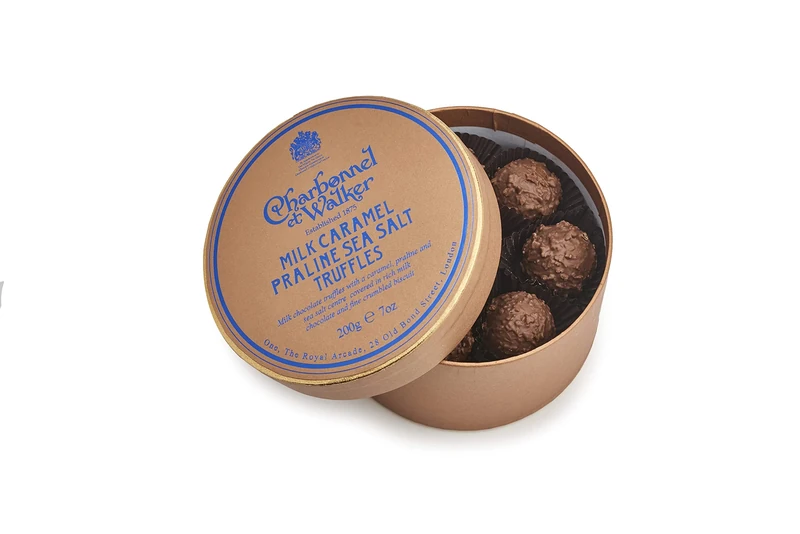 Charbonnel et Walker Double Layer Sea Salt Praline Milk Caramel Truffles, 1773