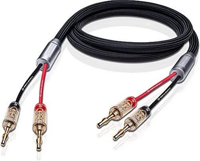 OEHLBACH XXL Fusion Two B Shielded High-End Speaker Cable Set with Banana Connector, Made in Germany, 2 x 3.5 m