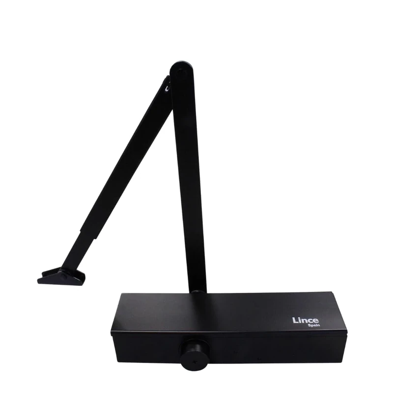 Door Closer for Doors LINCE Force 2-3-4-5 for 20-100 Kilos (44-220 pounds) Black,Certified to UNE-EN1154 Standard, Not Suitable for RF Doors,