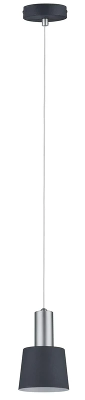Paulmann 79691 Neordic Haldar Pendant luminaire max. 1x20W Pendant lamp for E14 Lamps Ceiling lamp Dark Grey/Chrome matt 230V Metal Without lamp