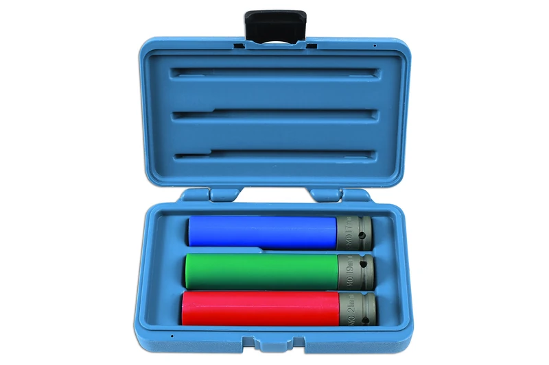 Laser 6866 Alloy Wheel Nut Socket Set - Extra Long