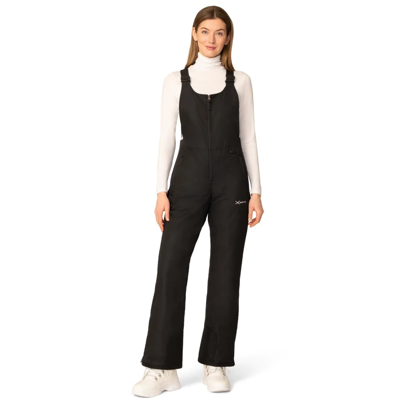 ARCTIX Womens Essential Insulated Bib Overalls, Black, Large Shorts